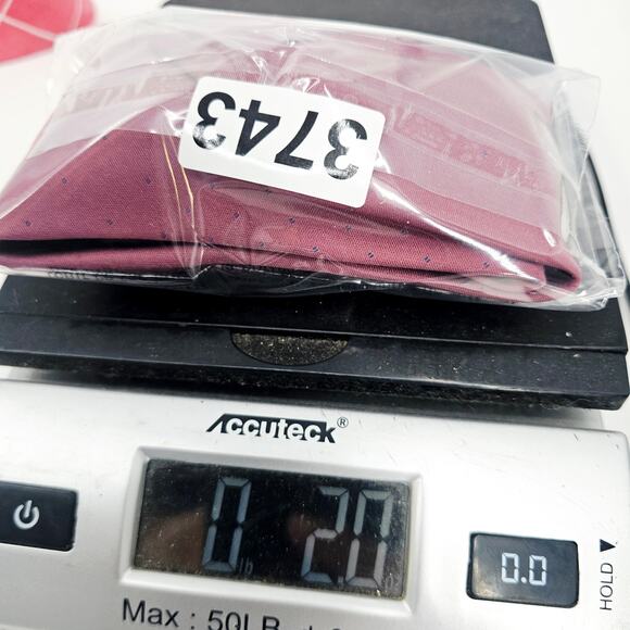 Oscar De La Renta Designer Tie Pink Mauve Navy Polka Dots Necktie 3X54 3743 - Picture 8 of 8